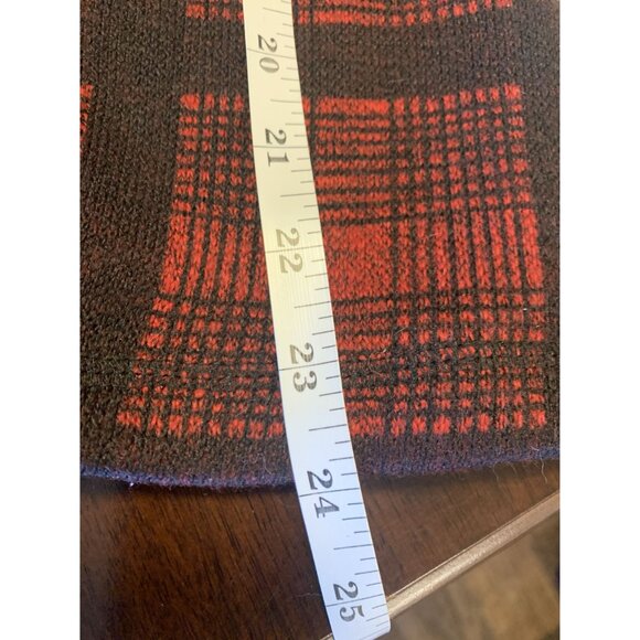 NWT Mack Russo L Plaid Pullover Knit Quarter Zip Sweater Preppy Casual - Picture 7 of 7
